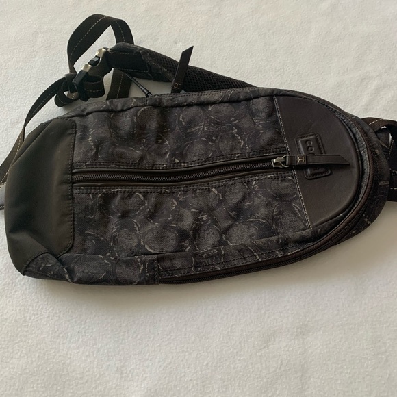 Coach one rope military green and brown bag - Picture 4 of 12